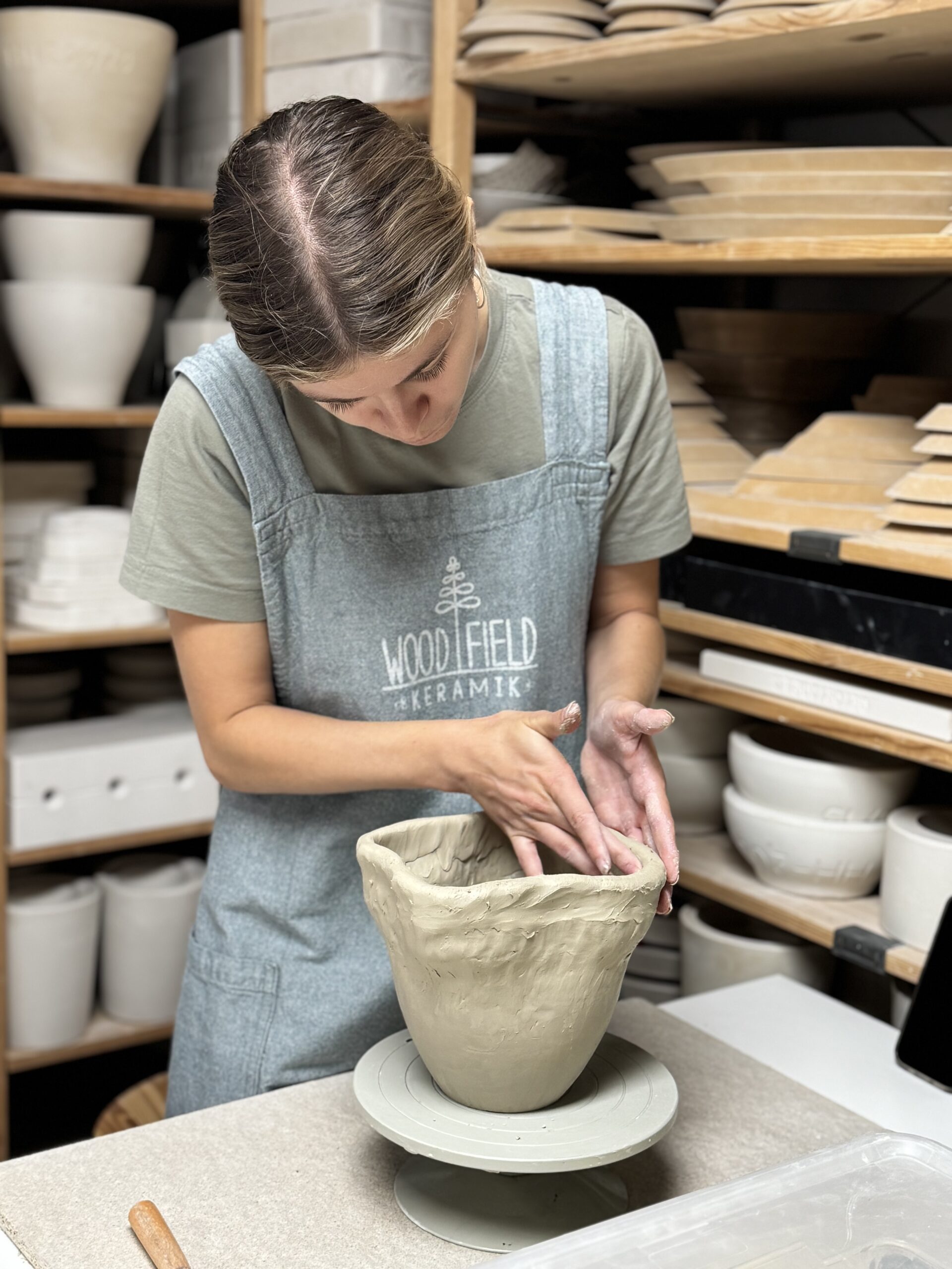 K2 Vase in Aufbautechnik