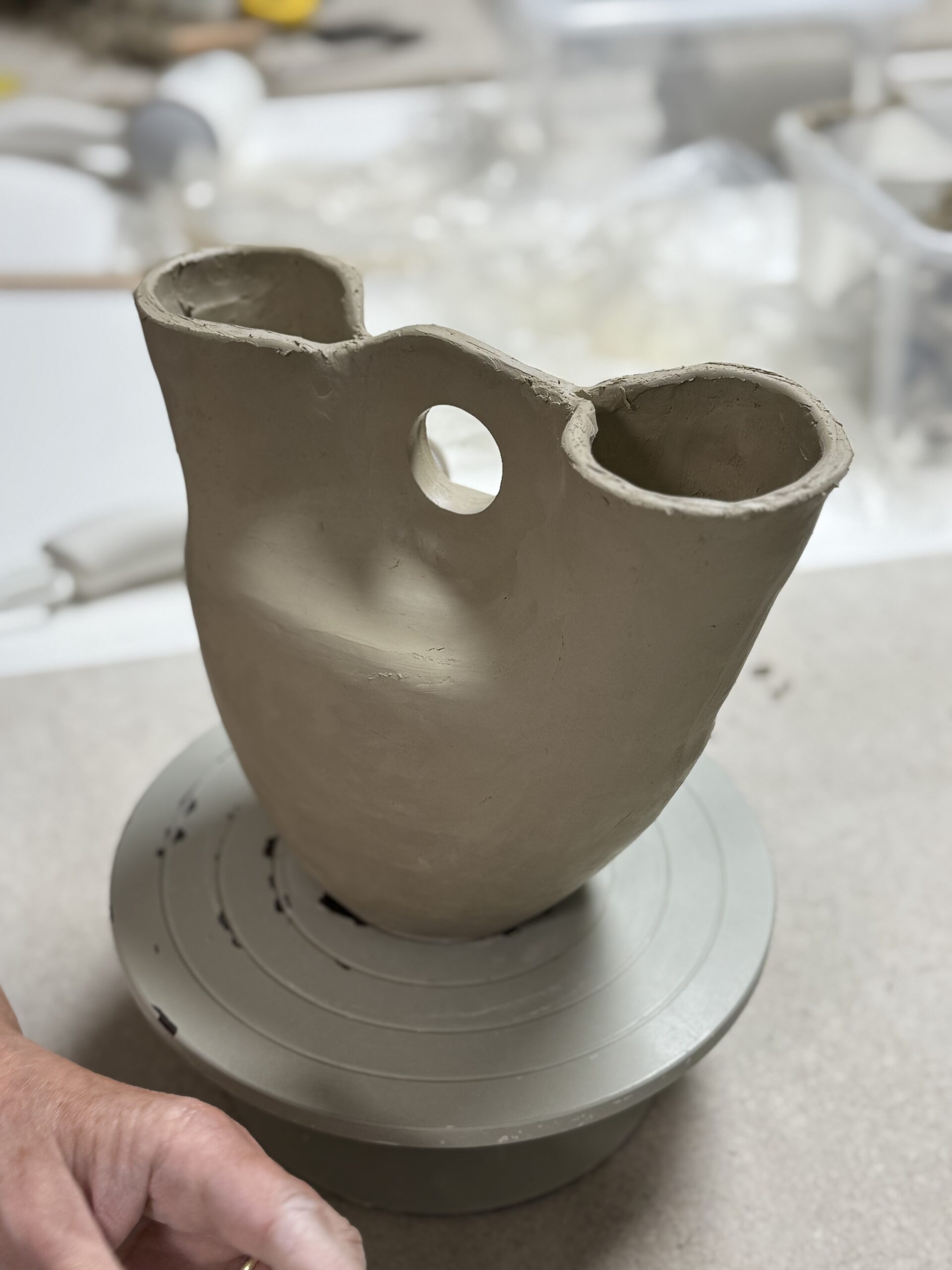 K2 Vase in Aufbautechnik